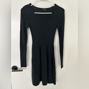 Black sweater dress